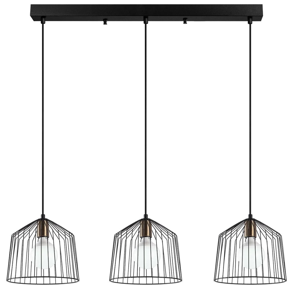Candeeiro de Teto Cat – Preto Antigo – 96 x 26 x 121 cm