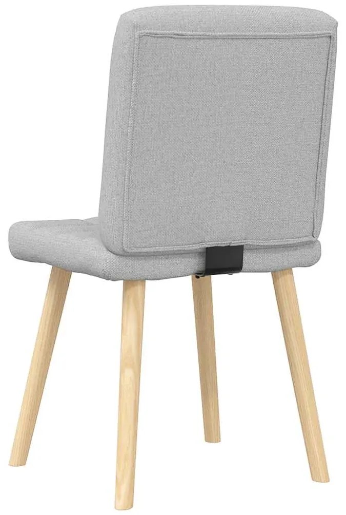 Cadeiras de jantar 2 pcs tecido cinza nuvem