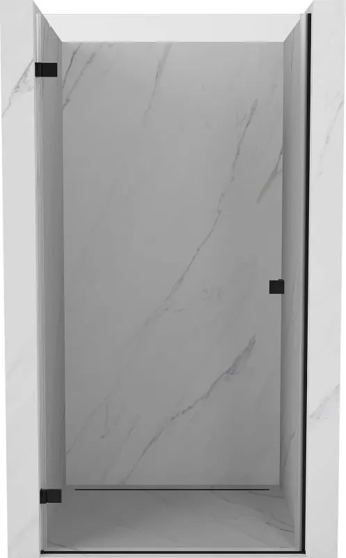 Mexen Lunar-B porta de chuveiro de abrir à esquerda 100 cm, transparente, preto - 832-100-000-70-00-L