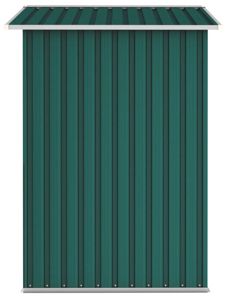 Abrigo de jardim 205x129x183 cm aço galvanizado verde