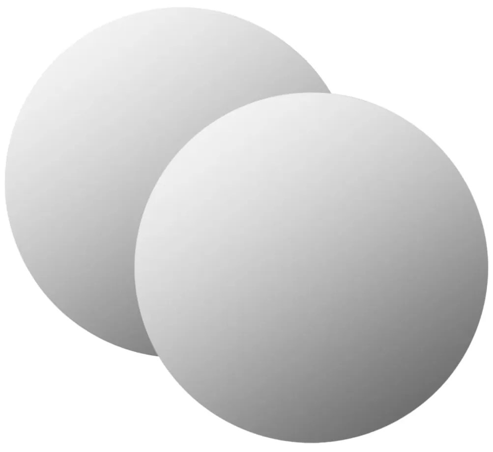 3051629 vidaXL Espelhos de parede 2 pcs 70 cm vidro redondo