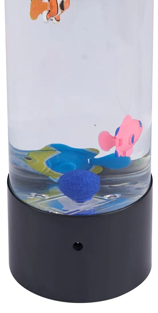 Tubo de Bolhas Preto 30cm incl. LED RGB - Sealife Moderno