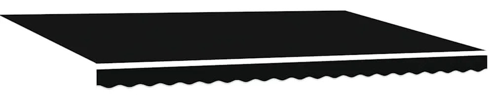 Toldo Retrátil Automático vidaXL com LED Preto 500x300 cm