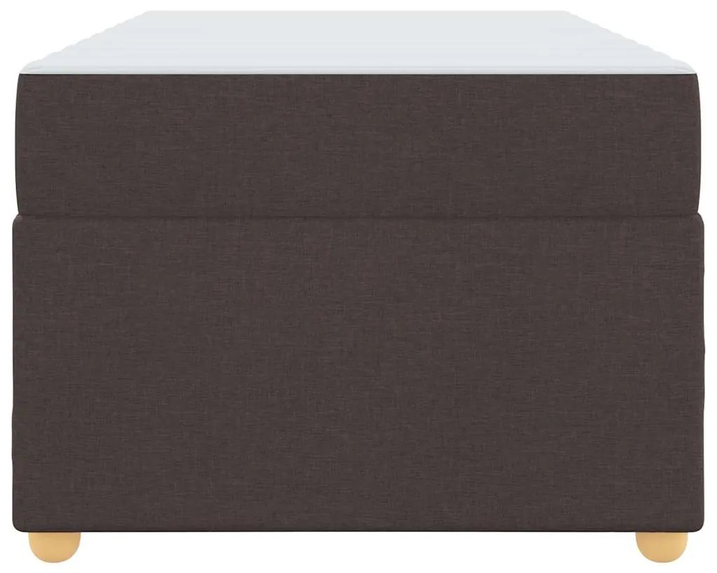 Estrutura de cama com colchão Castanho escuro 100 x 200 cm