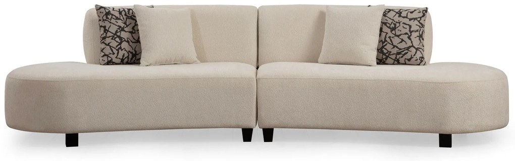Sofá de Canto Pars – Creme – 300 x 100 x 70 cm