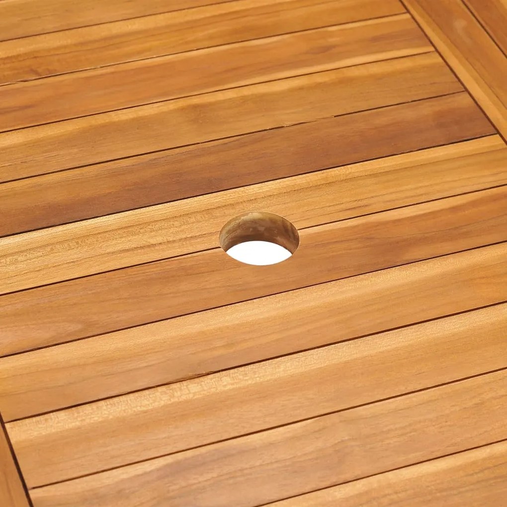 Mesa de jardim 150x90x75 cm madeira de teca maciça