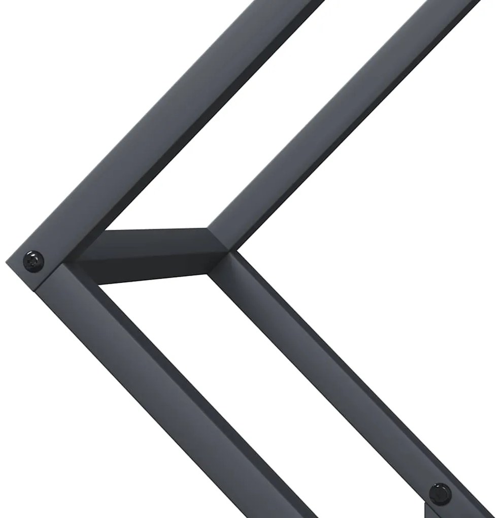 Suporte para lenha 60x25x60 cm aço laminado a frio antracite