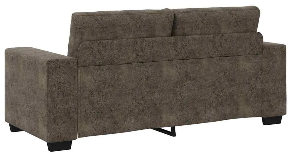 Sofá Loveseat vidaXL Cinza Escuro 140 cm em Couro Sintético