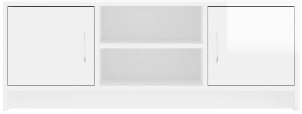 Móvel p/ TV 102x30x37,5 cm derivados madeira branco brilhante