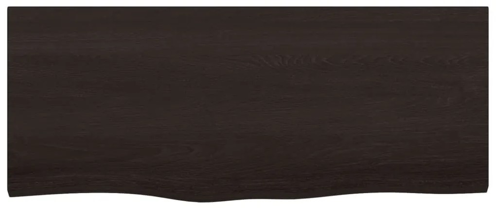 Bancada p/ WC 100x40x(2-4)cm madeira tratada maciça castanho