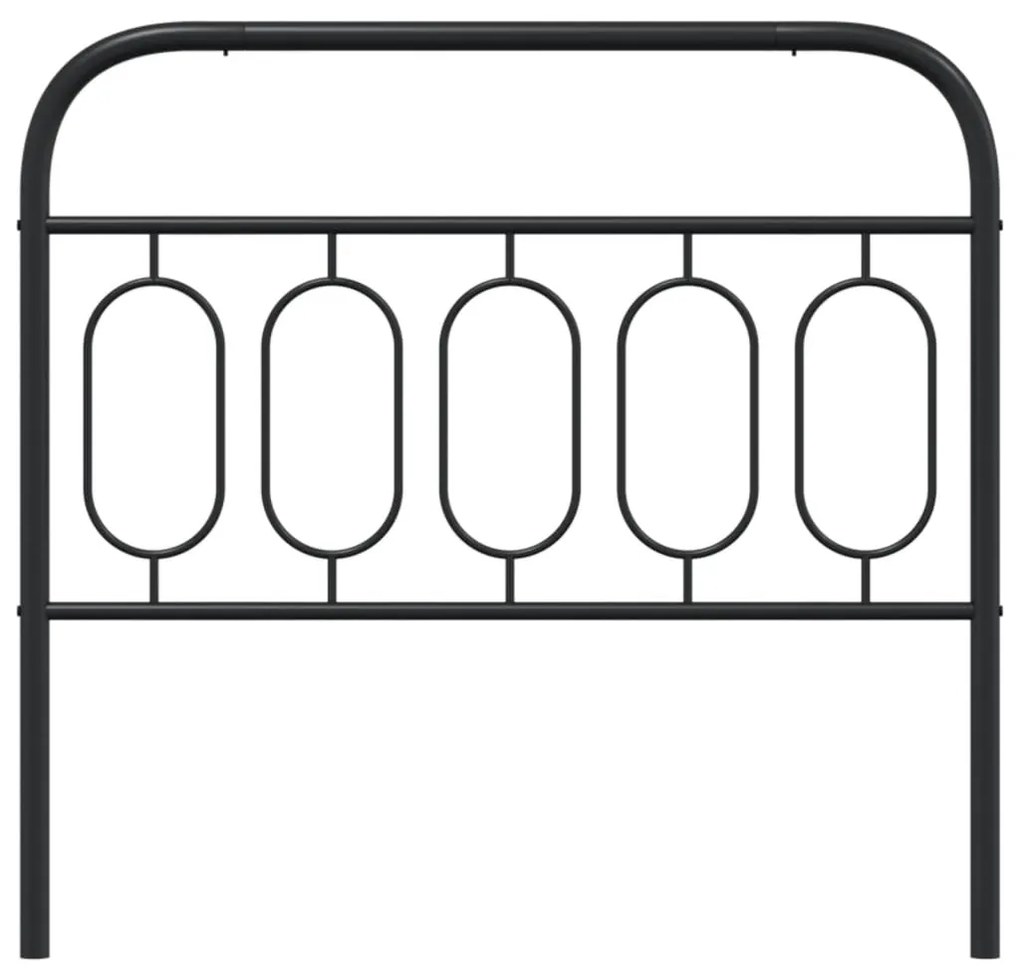 Cabeceira de cama 107 cm metal preto