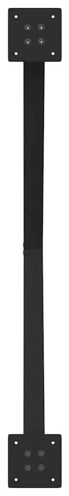 Pés para mesa de jantar em formato de X, 2 peças, preto, 90x (72-73) c
