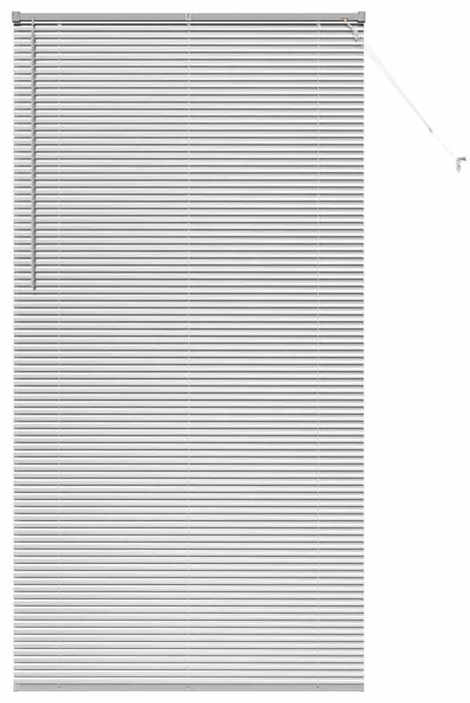 Persiana de Janela com cortinas Outros Manual Prata 80 x 130 cm Alumín