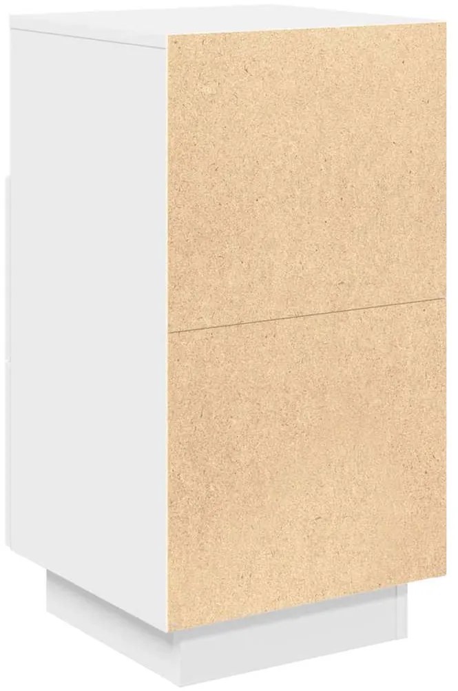 Mesas de cabeceira 2 pcs com 2 gavetas 36x36x68 cm branco