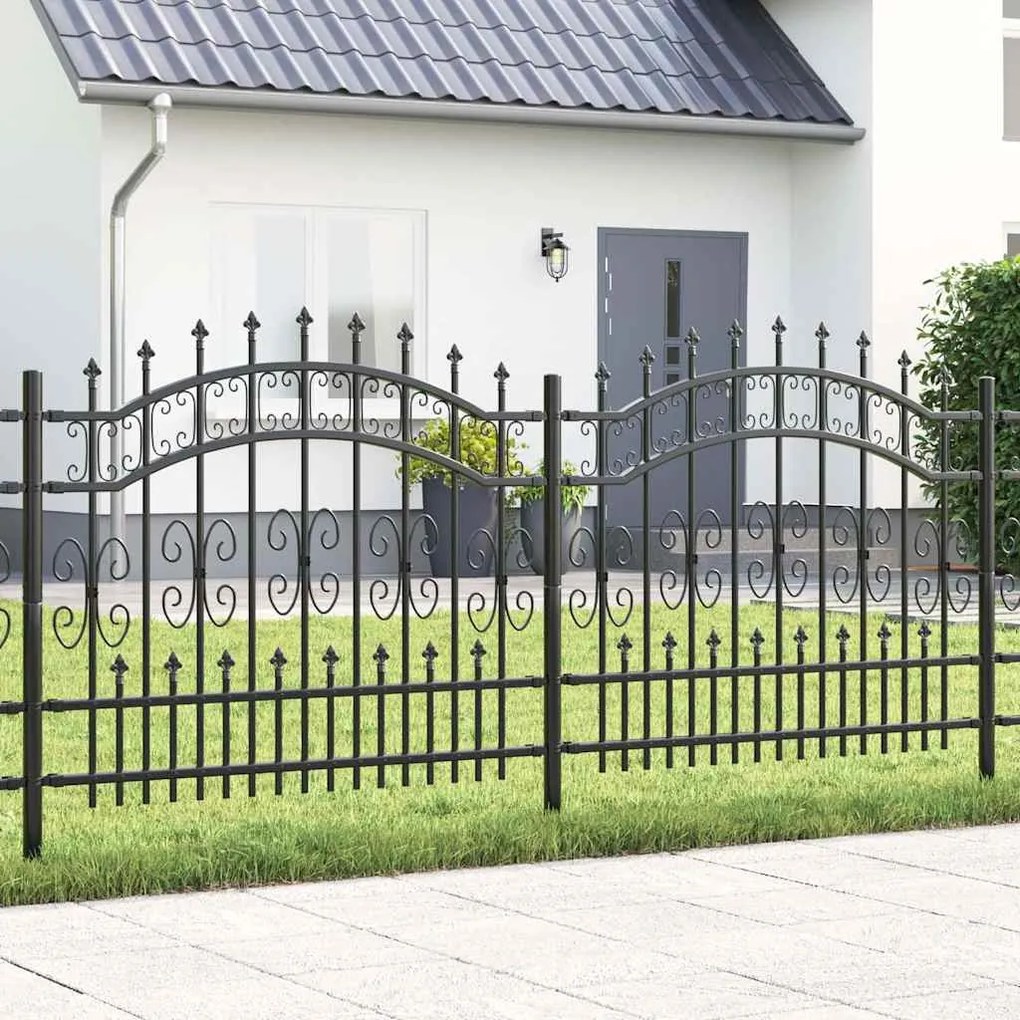 vidaXL Cerca para Jardim Cinzeto 240 x 140 cm