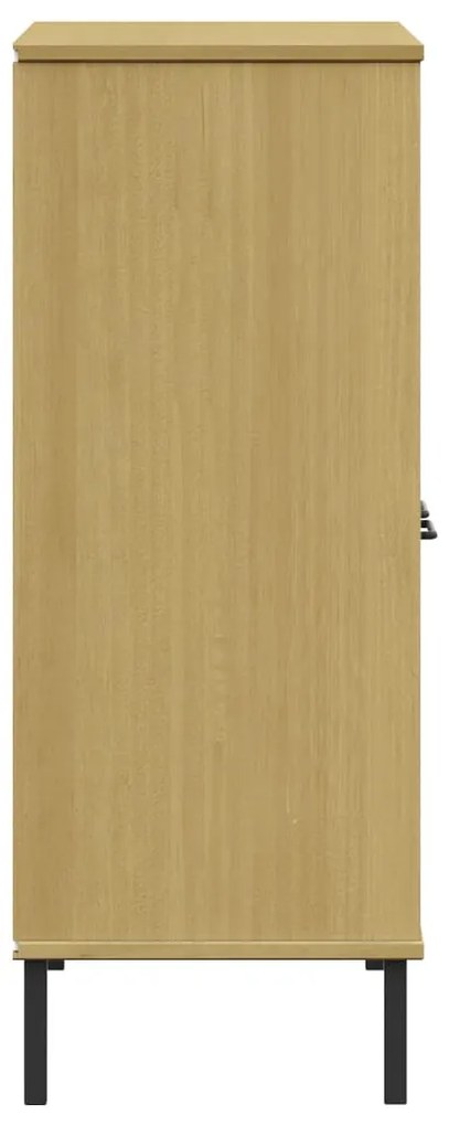 Estante c/ pernas metal 90x35x90,5 cm madeira OSLO castanho