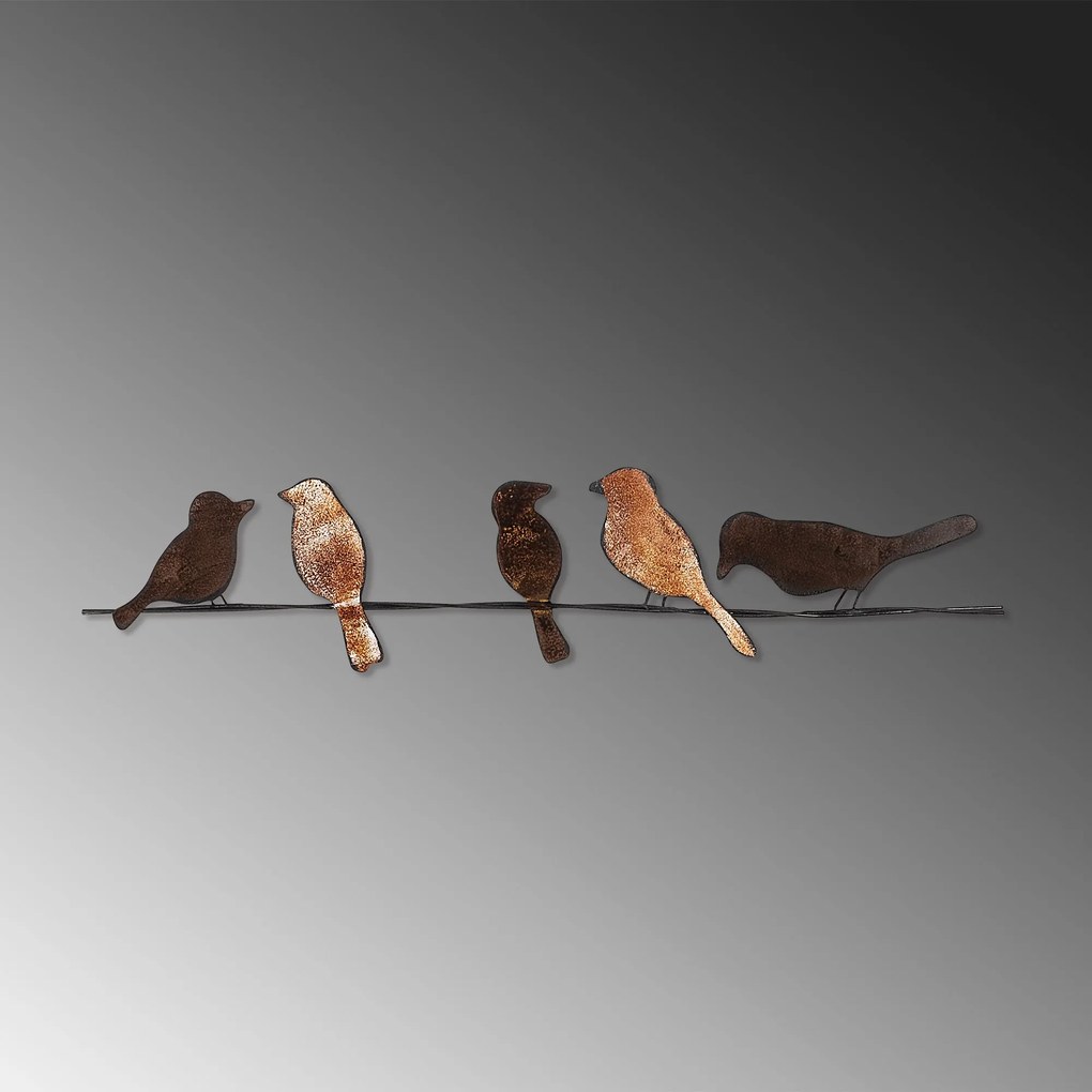 Acessório Decorativo de Parede em Metal Bys-055 – Multicolor – 81 x 18