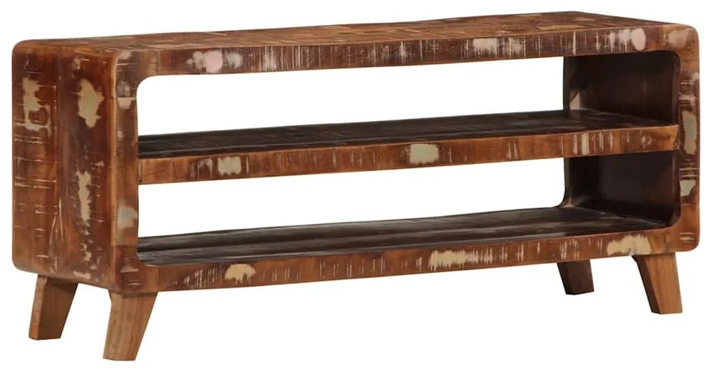 Móvel de TV 105x46x32 cm madeira recuperada maciça