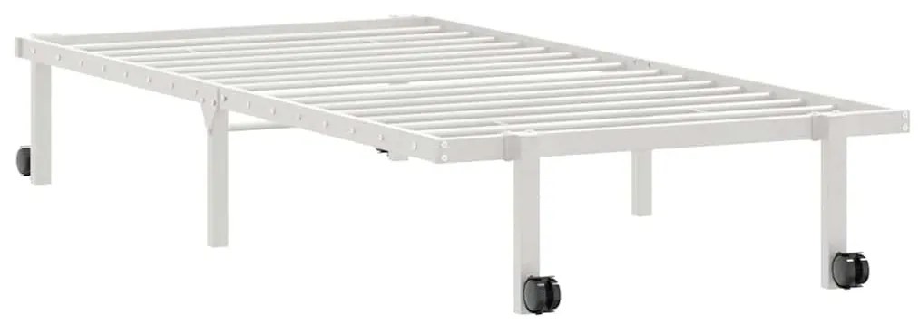 Estrutura de cama sem colchão Dobrável 90x200 cm aço branco