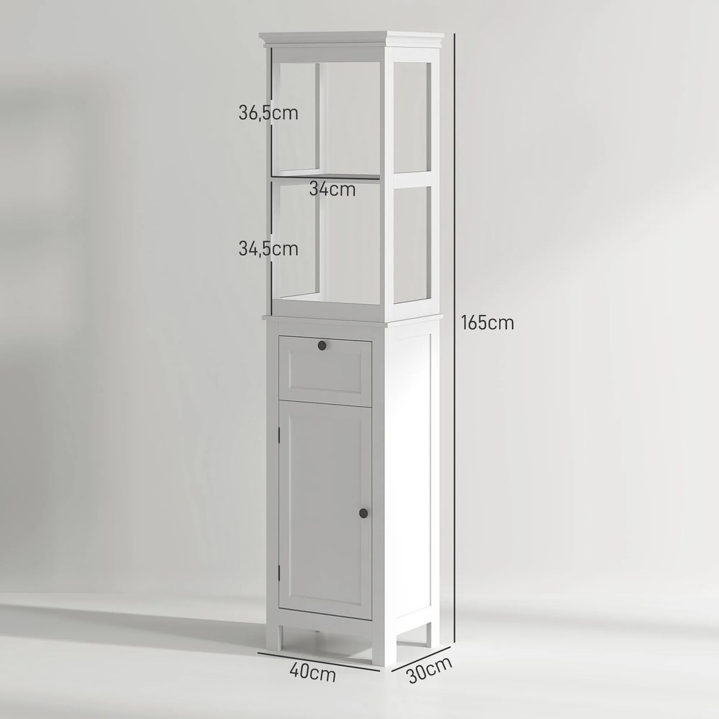 Armário Moderno – Modelo Tromsø – 40x30x165 – Armazenamento Vertical –