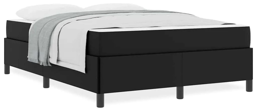 Estrutura de cama com colchão Preto 140 x 190 cm
