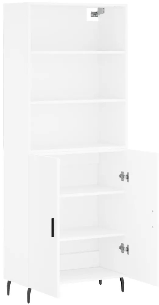 Armário alto 69,5x34x180 cm derivados de madeira branco