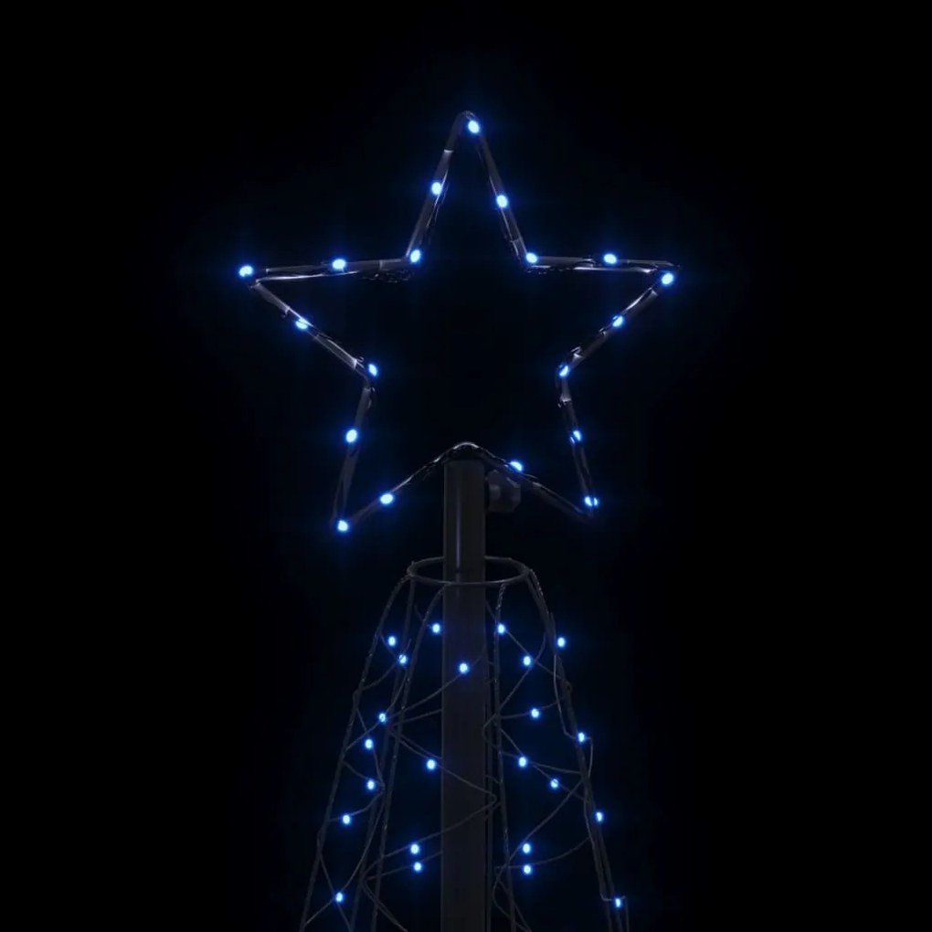 Árvore de Natal em cone 200 luzes LED 70x180 cm azul