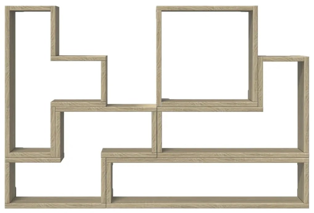 Estante de parede 96x12x64 cm contraplacado carvalho sonoma