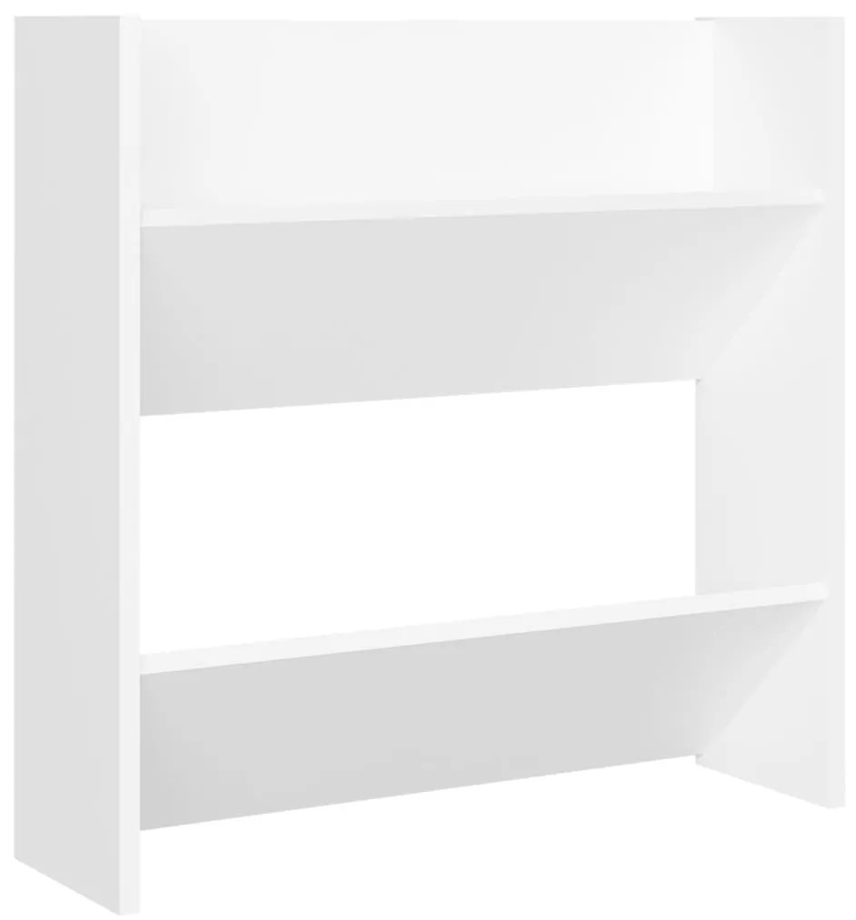 Sapateiras de parede 4 pcs derivados de madeira branco