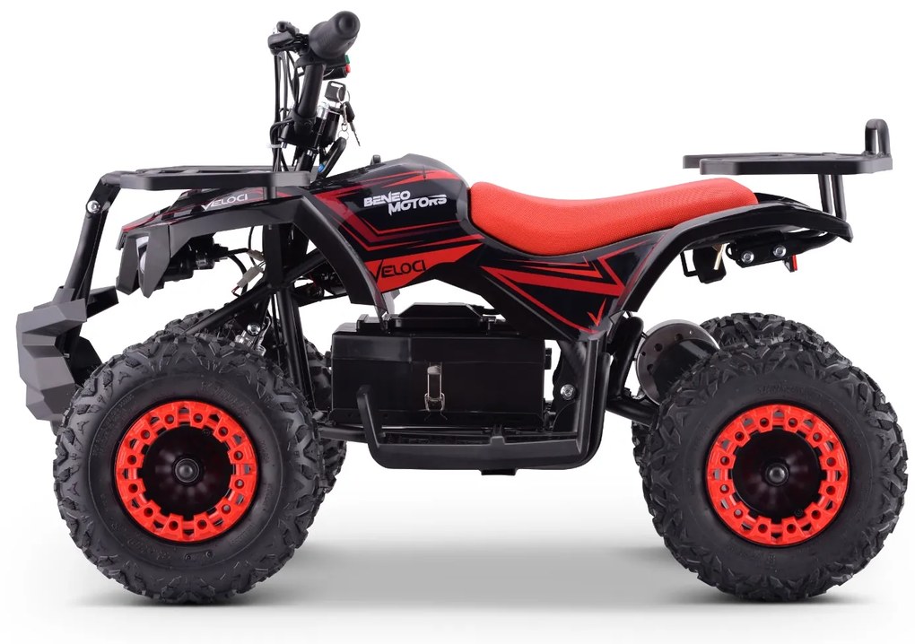 Moto 4 elétrica para crianças ATV Veloci 800W Vermelha