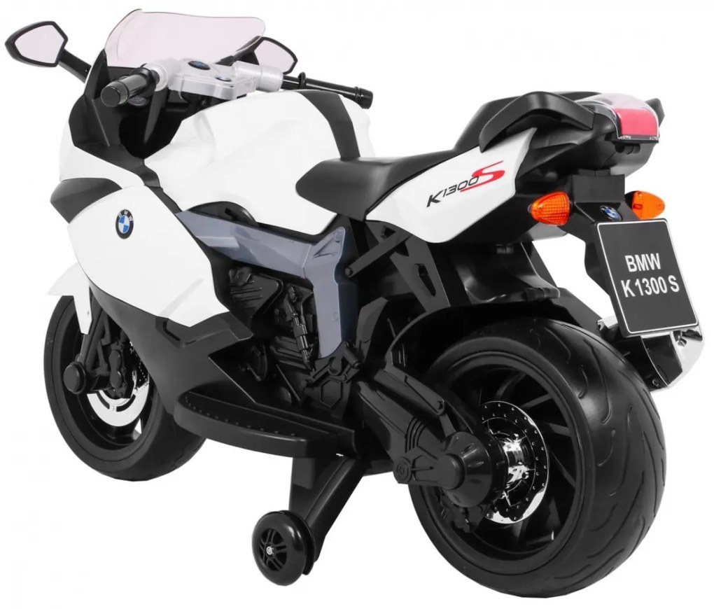 Mota elétrica para Crianças 12V BMW K1300S, Rodas Espuma EVA Branca