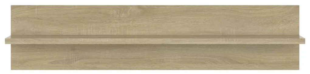 Estantes de parede 2pcs 80x11,5x18 cm contrapl. carvalho sonoma