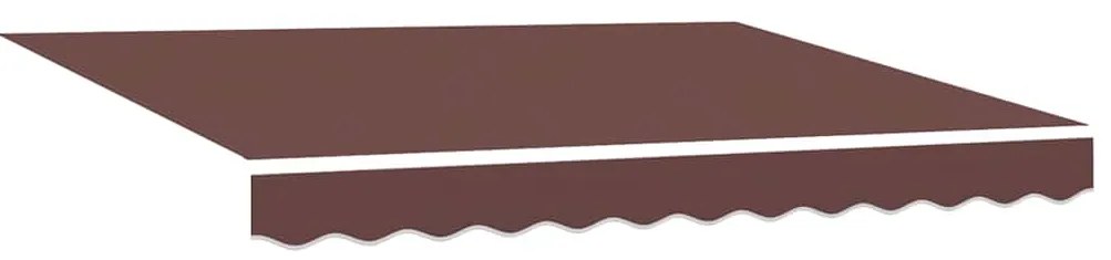 Toldo Retrátil Manual Castanho 350x250 cm