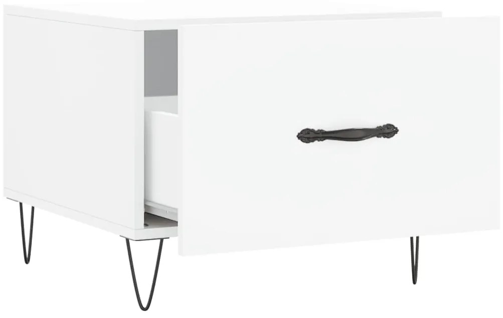 Mesa de centro 50x50x40 cm derivados de madeira branco