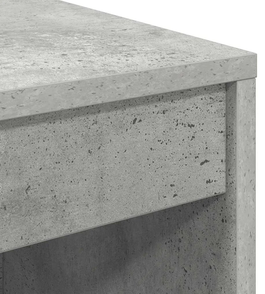 Mesa com Armazenamento Cinza Betão