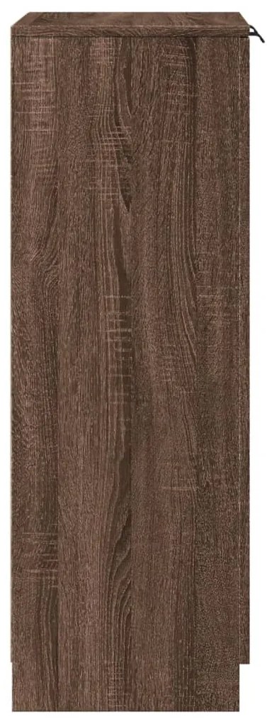 Sapateira 59x35x100 cm derivados de madeira carvalho castanho