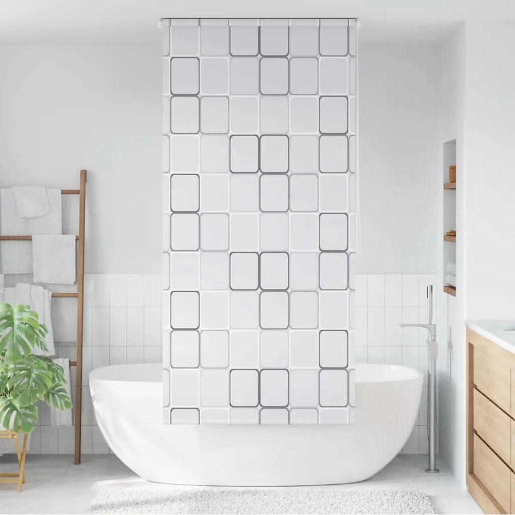 Estore de rolo para o duche 80x240 cm quadrados