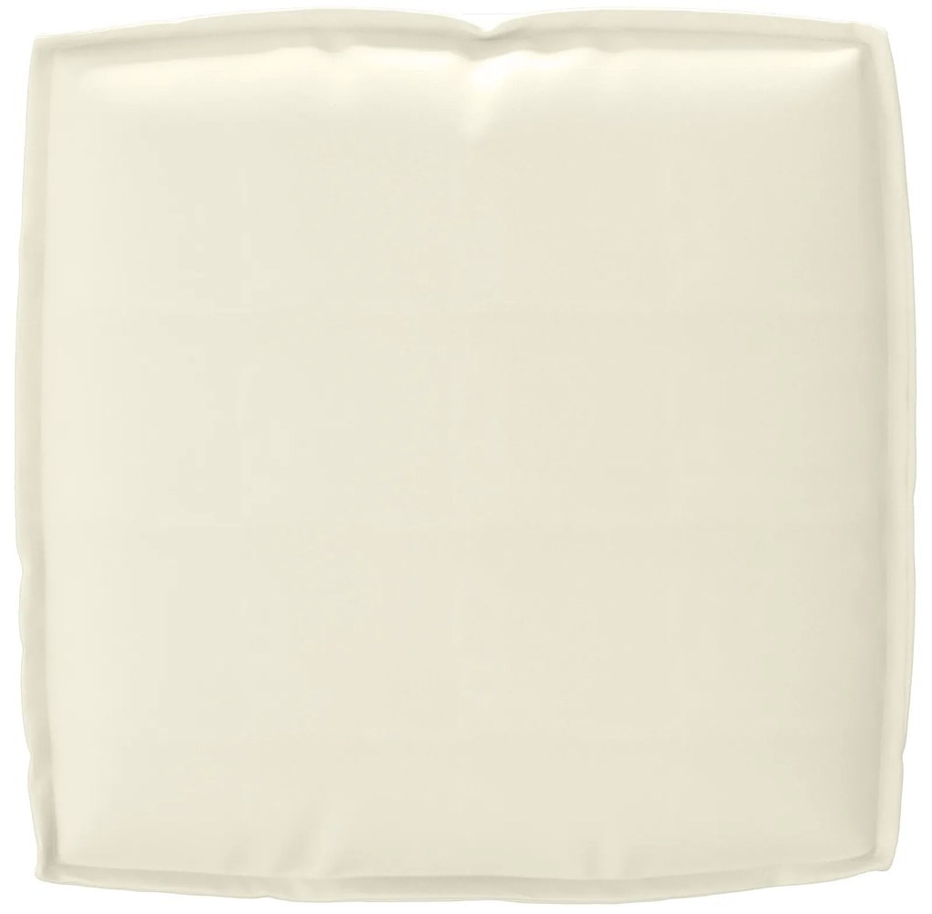 Conjunto de Almofadas de Palete 2 Peças Creme Tecido Oxford