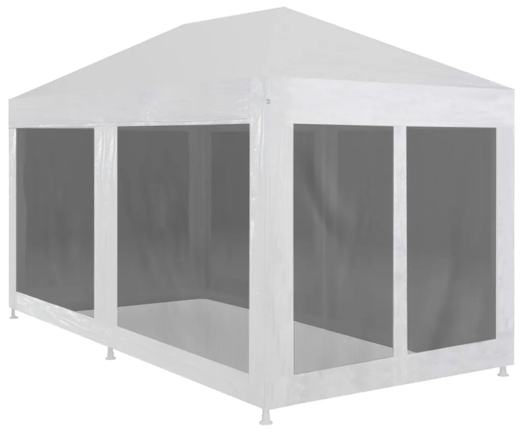 vidaXL Tenda para festas com 6 paredes laterais em rede 6x3 m