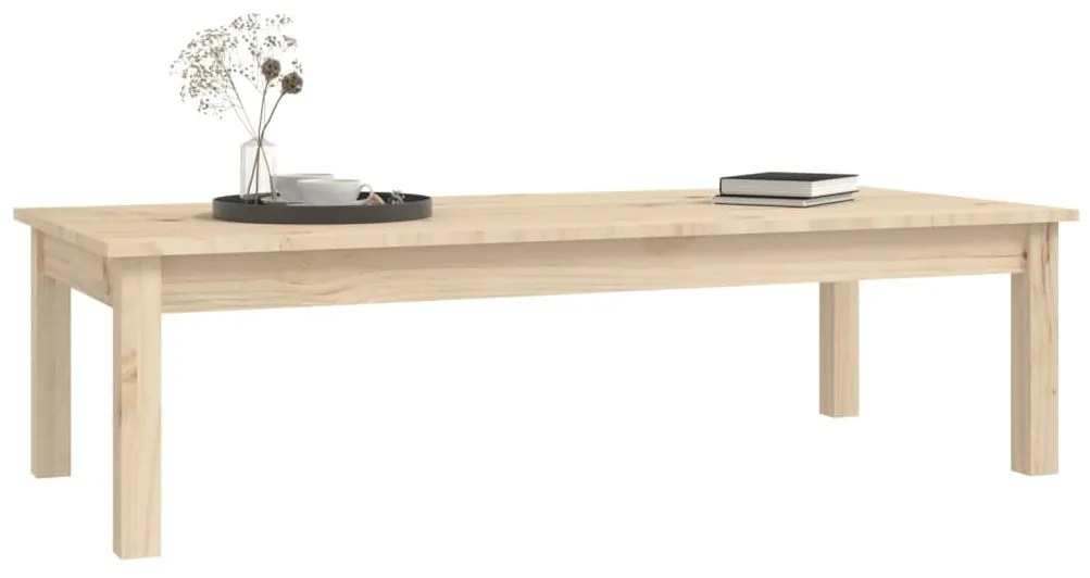 Mesa de centro 110x50x30 cm madeira de pinho maciça