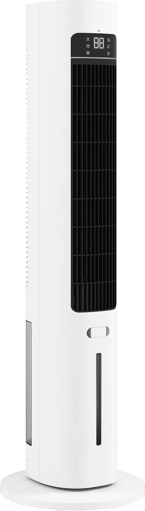 HOMCOM Ventilador Evaporativo 3 em 1 com Depósito de 3 L Oscilação 48° 3 Velocidades 3 Modos Temporizador 12 h Branco | Aosom Portugal
