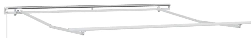 Toldo retrátil manual 300x250 cm antracite e branco