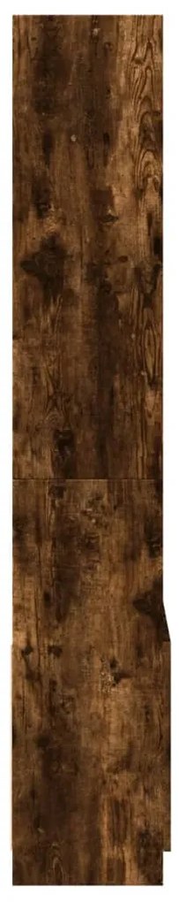 Armário alto 63x33x180 cm derivados de madeira carvalho fumado