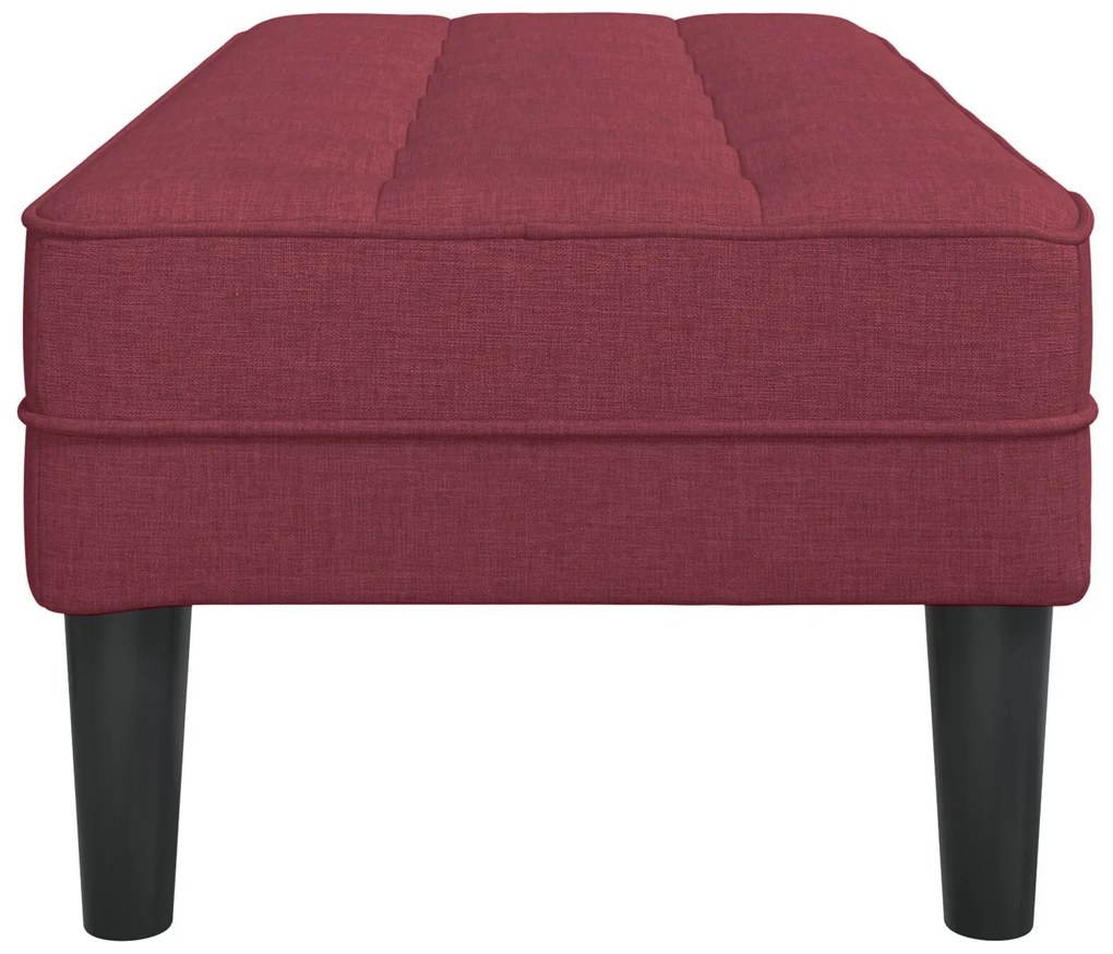 Banco vidaXL Vermelho Vinho 113x57x39 cm Tecido