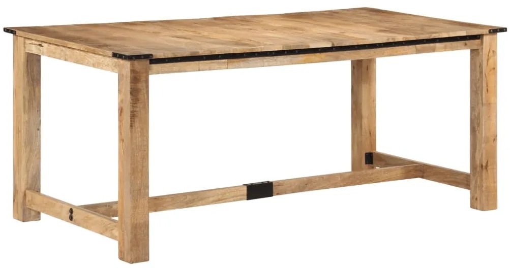 vidaXL Mesa de jantar 180x90x75 cm madeira de mangueira maciça