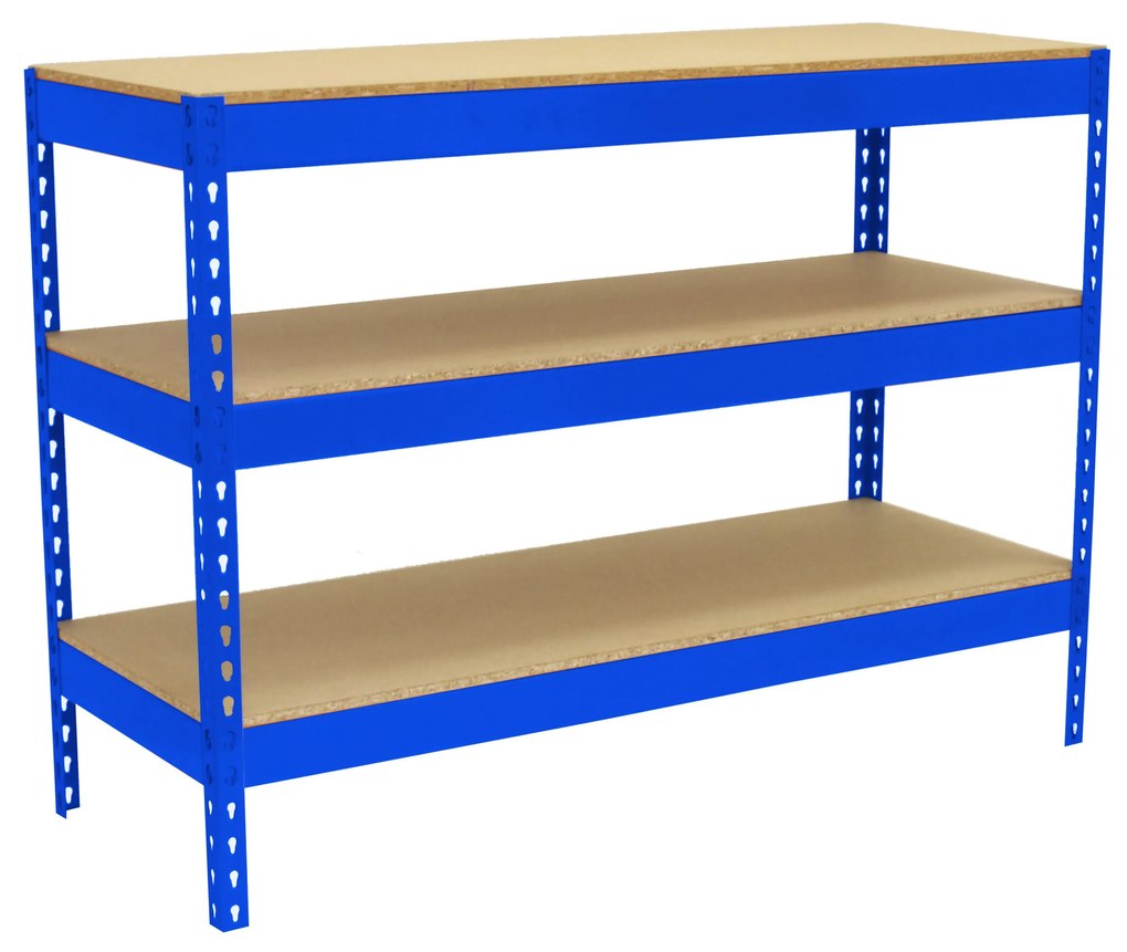 Bancada de Trabalho SIMONWORK BASIC 3 901245-3 AZUL/MADEIRA Casa, Escritório, Garagem, Oficina Capacidade 400 Kg Dimensões 900x1200x450 mm