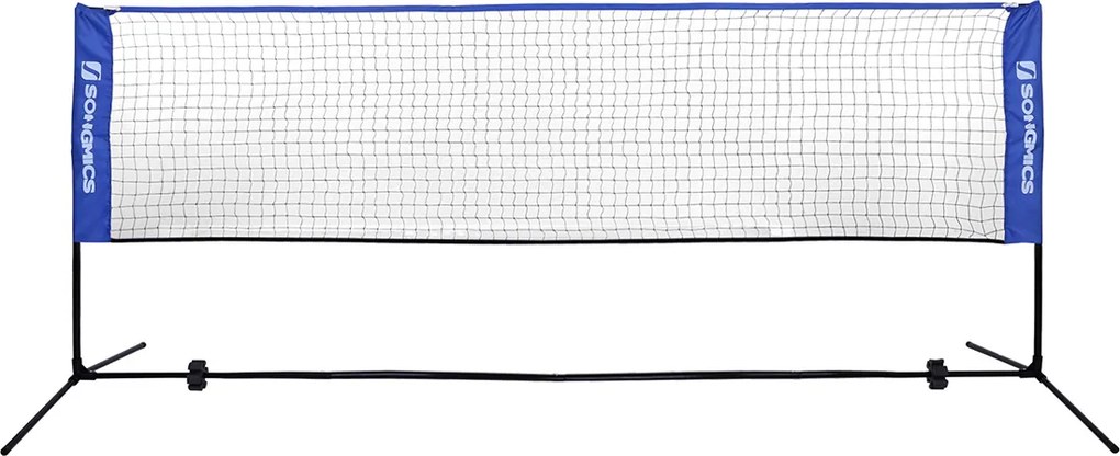 Rede de badminton com estrutura metálica 500 x 155 x 103 cm (L x A x P) Azul