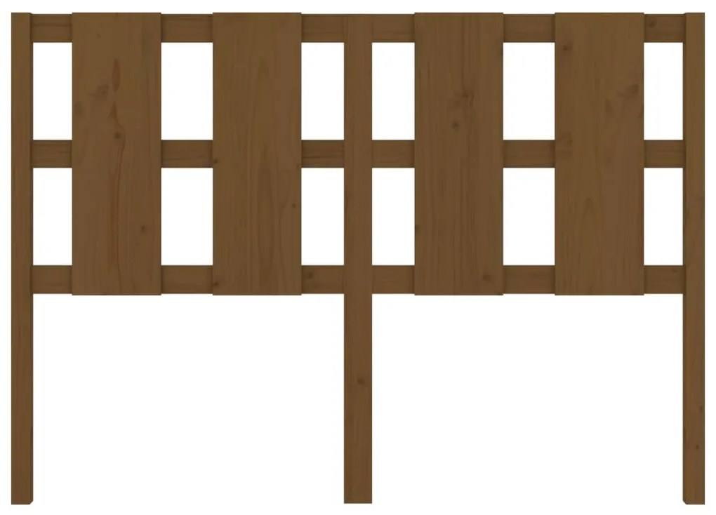 Cabeceira de cama 145,5x4x100 cm pinho maciço castanho mel