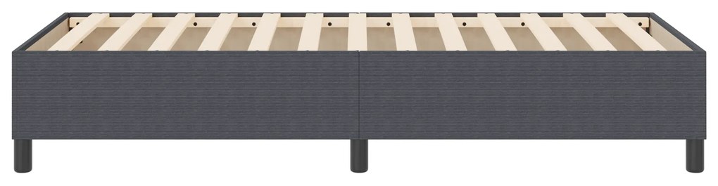 Cama Box Spring vidaXL Cinza Escuro Solteiro Tecido de Corduroy
