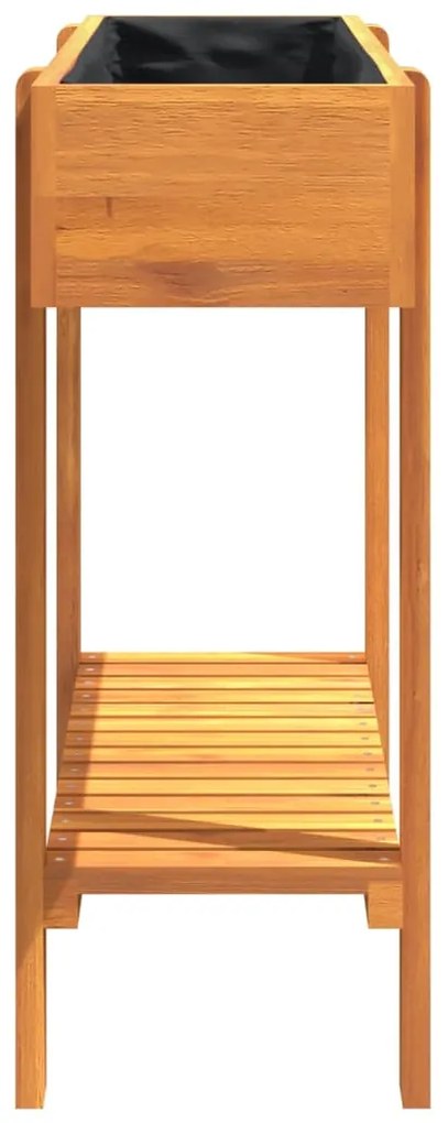 Canteiro elevado de jardim 90x30x75 cm madeira acácia maciça